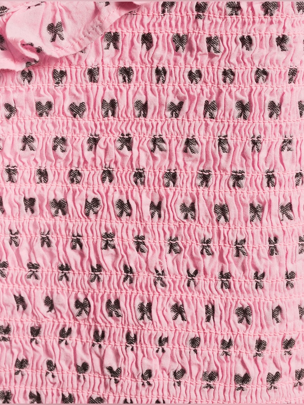 LoveShackFancy Molly Smocked Top in Classic Pink.Key DetailsDesign Pink Size XL - Picture 5 of 10